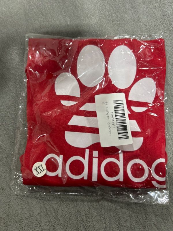 Photo 2 of ALejoN Dog Shirts with Letters Soft Pet Clothes Breathable Summer Red Vest for Small Puppy and Stretchy Cat Apparel VERY SMALL