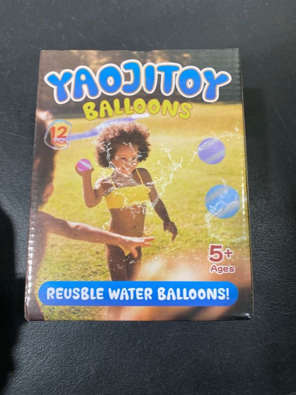 Photo 2 of YAOTIJYO Reusable Water Balloons, 12Pack Water Balloons Quick Fill,Water Toys for Summer Party Outdoor Pool Garden,Fun Splash Water Bomb Party Supplies for Kids and Adults