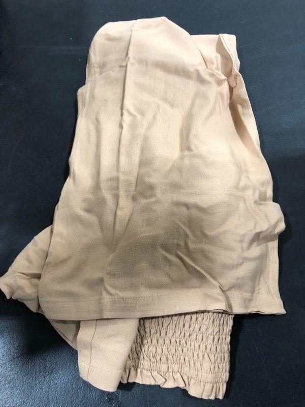 Photo 2 of JEAAMKSSER Womens Cotton Linen Pants Wide Leg High Waisted Drawstring Casual Summer Palazzo Pants SIZE XL