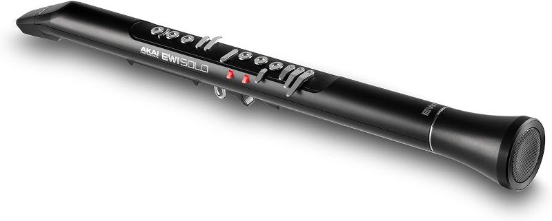 Photo 1 of  AKAI Professional EWI Solo - Electronic Wind Instrument With Built-in Speaker, Rechargeable Battery, 200 Sounds and USB MIDI Connectivity,Black 