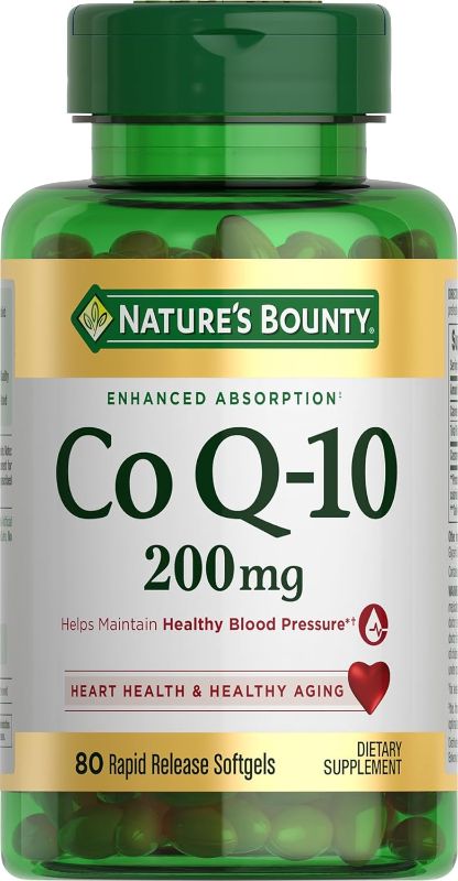 Photo 1 of  Nature's Bounty CoQ10, Supports Heart Health, Dietary Supplement, 200mg, 80 Rapid Release Softgels BEST BY 02 2026