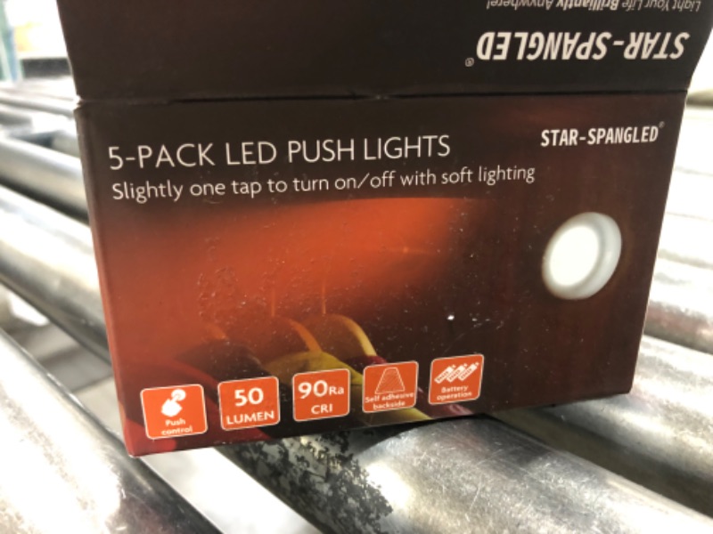 Photo 1 of 5 PACK LED PUSH LIGHTS