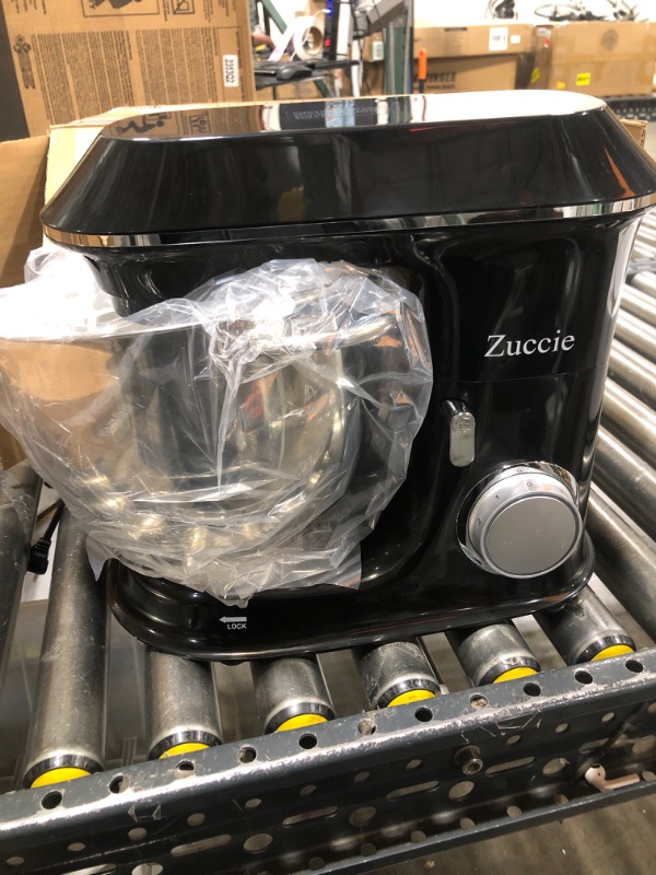 Photo 2 of Zuccie 3-IN-1 Stand Mixer, 660W Mixers Kitchen Electric Stand Mixer include 8.5QT Bowl, Dough Hook, Beater, Whisk & Splash Guard, 6-Speed Dough Mixer for Most Home Cooks (Black)