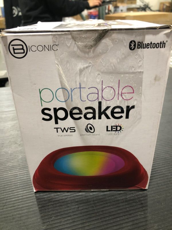 Photo 2 of bionic portable speaker red