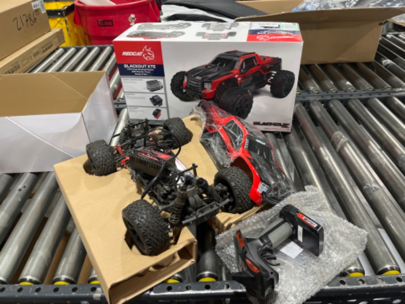 Photo 2 of Redcat Racing Blackout XTE 1/10 Scale Electric Monster Truck with Waterproof Electronics, Red