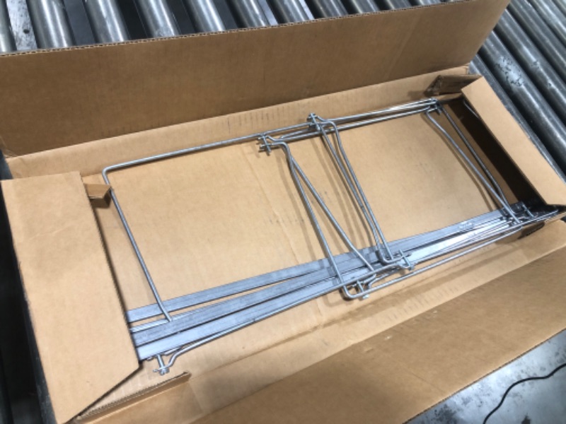 Photo 2 of Smead Steel Hanging File Folder Frame, Letter Size, Gray, Adjustable Length 23" to 27", 2 per Pack (64872)
