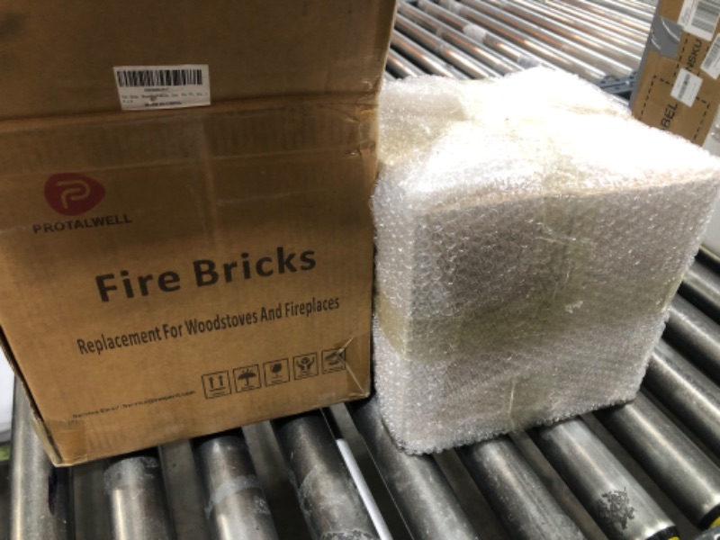 Photo 2 of Fire Bricks, Woodstove Firebricks, Size 9? x 4-1/2? x 2-1/2?, 6-Pack, Insulating Fire Bricks, Thick Firebricks Replacement for Wood Stoves, Fireplaces, Fire Pit, Kiln, Pizza Oven 6 Pack 9"x4.5"x2.5"