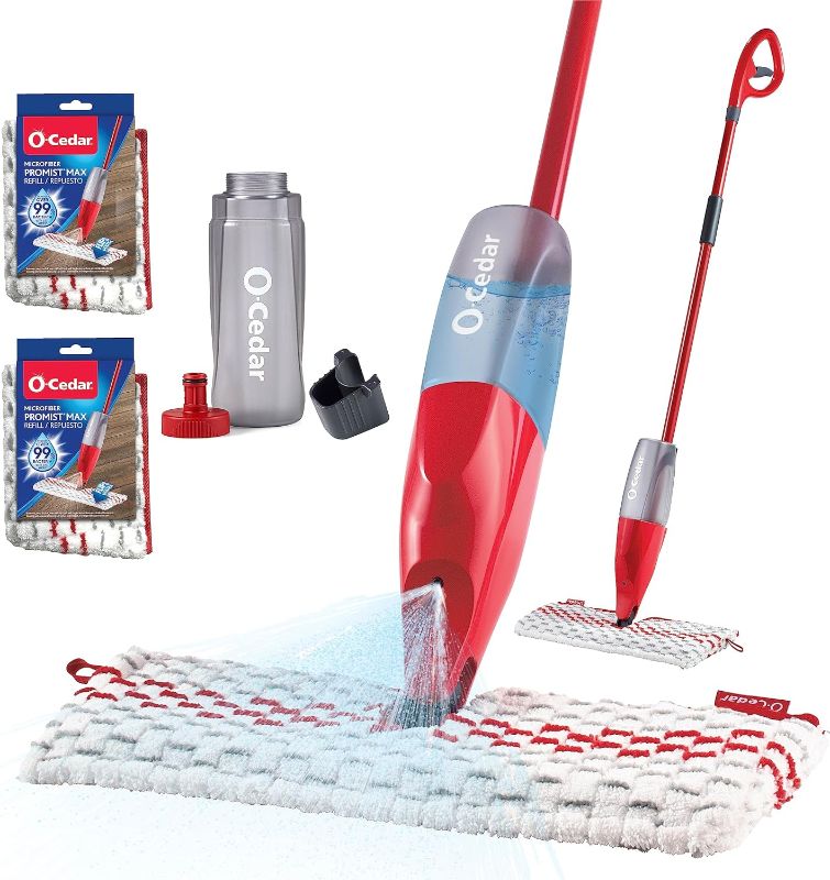 Photo 1 of  O-Cedar ProMist MAX Spray Mop, PMM, Red 