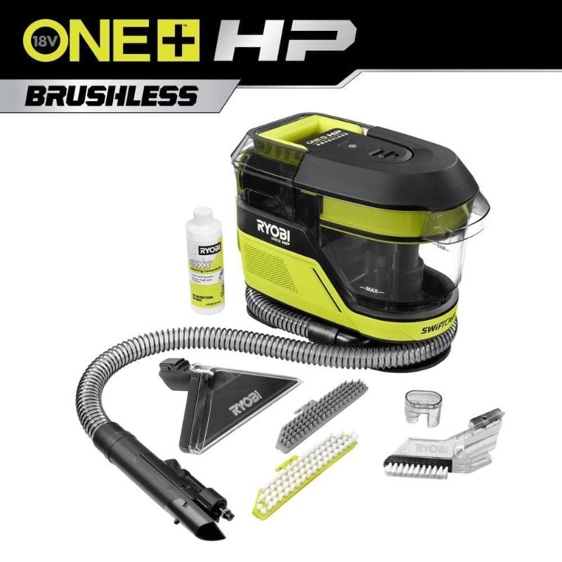 Photo 1 of  RYOBI ONE+ HP 18V Brushless Cordless SWIFTClean Mid-Size Spot Cleaner (Tool Only) 