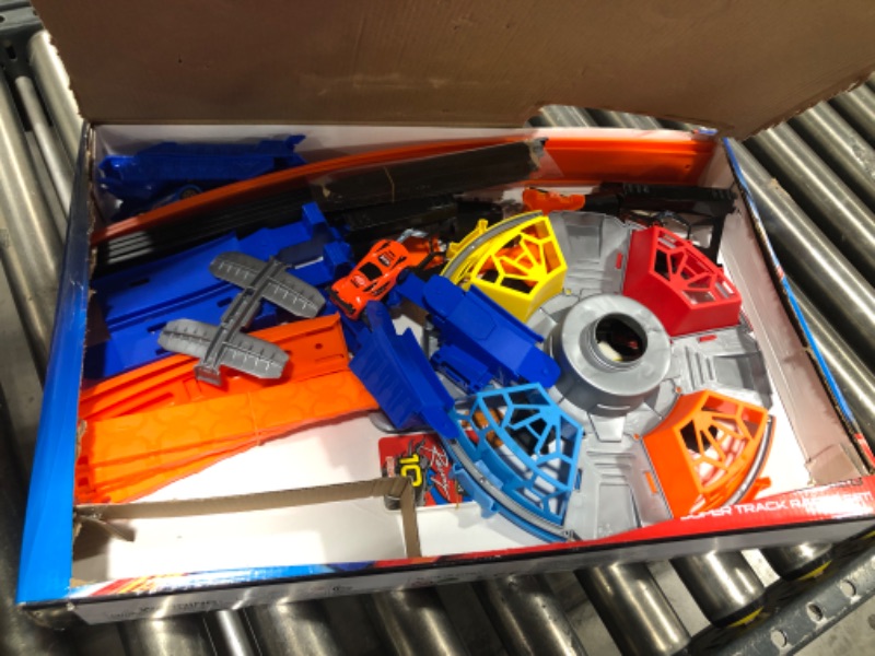 Photo 1 of Race Car Track Set, Two-Player Competitive Car Race Track Toys for Kids, 2 High Speed Race Cars, 360° Loop Track Car Toys for Boy Girls Christmas Birthday Gift (B Race Car Set)