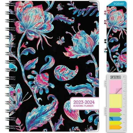 Photo 1 of Hardcover Academic Year 2023-2024 Planner (June 2023 Through July 2024) 5.5 X 8 Medium Daily Weekly Monthly Planner Yearly Agenda. Bookmark Pocket
