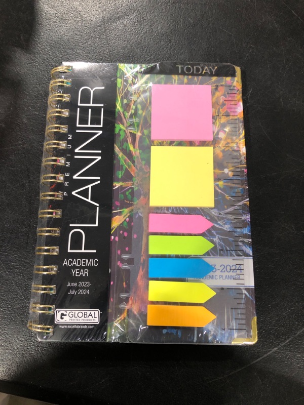 Photo 2 of Hardcover AY 2023-2024 Fashion Planner (Black Tree Seasons) (MEDIUM: 5.5" x 8")
