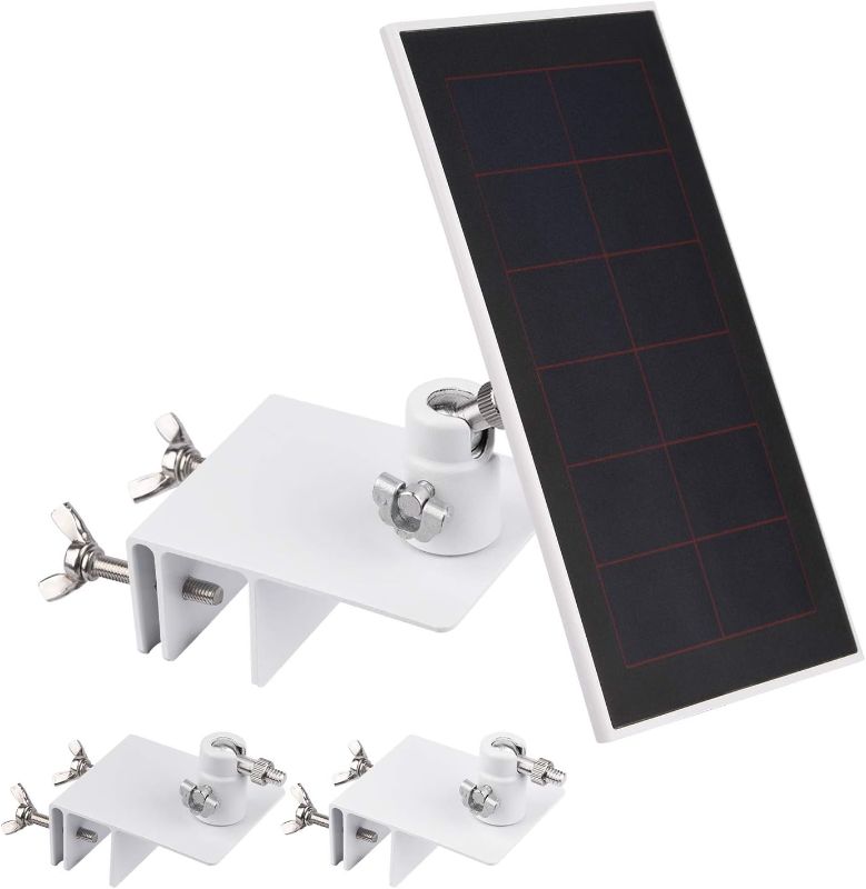 Photo 1 of 2Pack Gutter Mount Compatible with Arlo Essential Solar Panel, Arlo Pro/Arlo Pro2/Arlo Ultra/Pro3 Solar Panel, Perfect Angle to Get Adequate Sunlight for Your Arlo Solar Panel