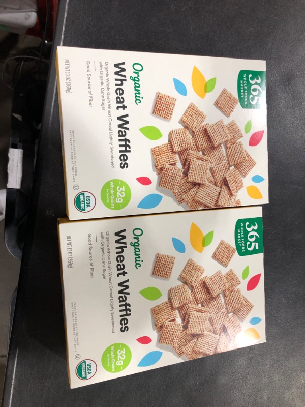 Photo 2 of 365 by Whole Foods Market, Organic Wheat Waffles Cereal, 13 Ounce (Pack of 2)