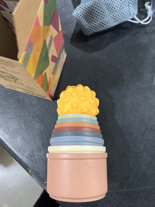 Photo 1 of Baby Stacking Cups Bath Toy for Toddlers 1-3,8PCS Stackable Nesting Cups Water Pool Tub Toy for 6-12 Months Infant,Early Educational Develop Montessori Gift for 2-4 Years Old Boys Girls Original