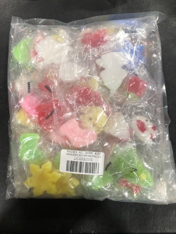 Photo 2 of 45 PCS Christmas Mochi Squishy Toys Stress Relief Squishies for Kids Boys Girls Toddlers Gifts Christmas Party Favors
