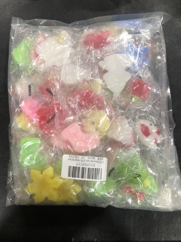 Photo 1 of 45 PCS Christmas Mochi Squishy Toys Stress Relief Squishies for Kids Boys Girls Toddlers Gifts Christmas Party Favors
