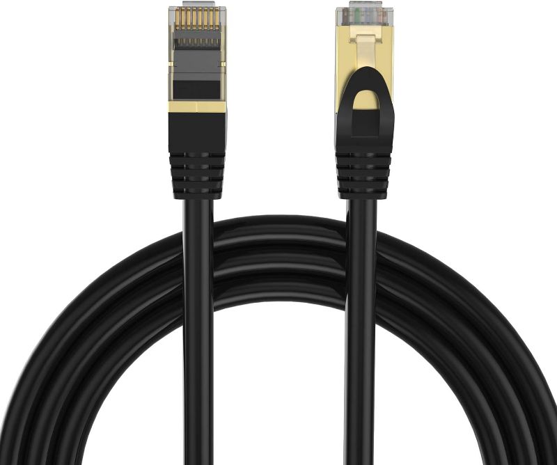 Photo 1 of SHD Cat8 Ethernet Cable(3 Pack) Cat8 Network LAN Cable High Speed 40Gbps 2000Mhz SFTP Patch Cord for Modem,Router,PC,Mac,Laptop-10 Feet 