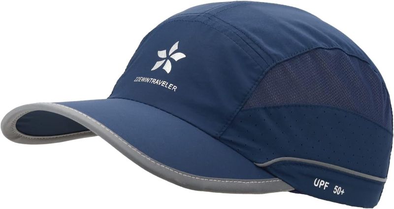Photo 1 of ZZEWINTRAVELER UPF50+ Running Cap Quick Dry Reflective Outdoor Sports Hat for Men Women 