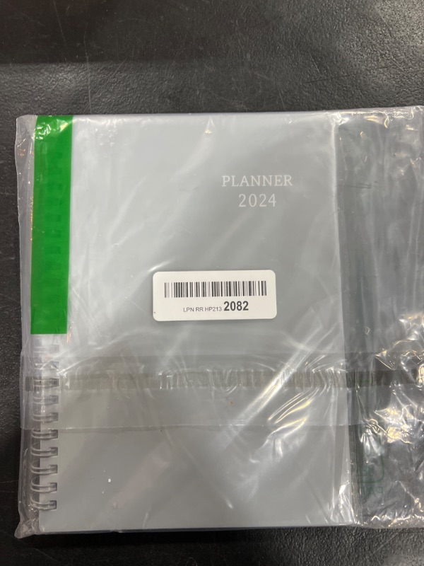 Photo 2 of Planner 2024-2024 Planner, Jan 2024 - Dec 2024, Weekly & Monthly Planner 2024, 6.25" × 8.3", Tabs, Inner Pocket, Strong Twin-Wire Binding, Improving Your Time Management Skill gray