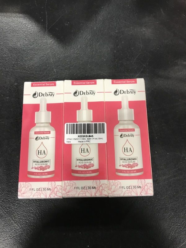 Photo 2 of 3 Pack Rose Hyaluronic Acid Serum for Face Anti-Wrinkle Anti-Aging Serum with Palmitoyl Pentapeptide-4 & Palmitoyl Tripeptide-1 (1fl oz | 30ml/Each)
