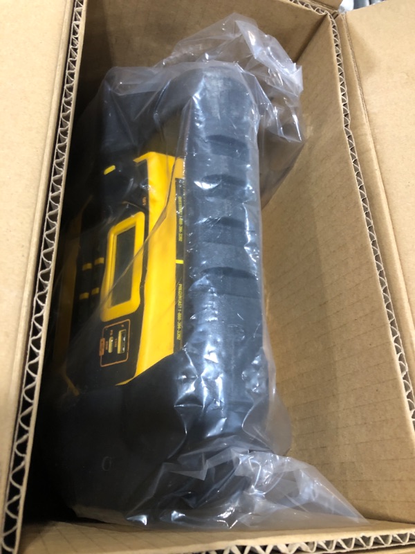 Photo 3 of DEWALT DXAEJ14-Type2 Digital Portable Power Station Jump Starter - 1600 Peak Amps with 120 PSI Compressor, AC Charging Cube, 15W USB-A and 25W USB-C Power for Electronic Devices 1600 Amps