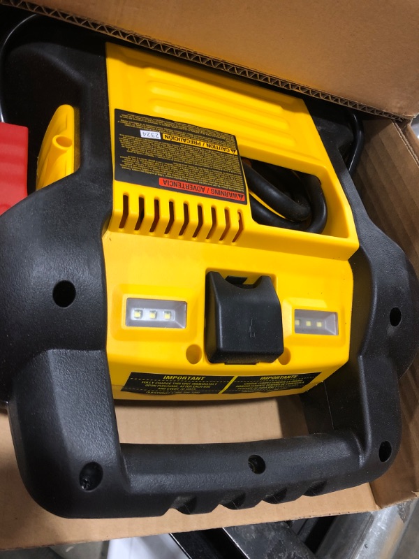 Photo 2 of DEWALT DXAEJ14-Type2 Digital Portable Power Station Jump Starter - 1600 Peak Amps with 120 PSI Compressor, AC Charging Cube, 15W USB-A and 25W USB-C Power for Electronic Devices 1600 Amps