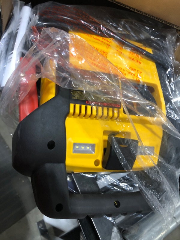 Photo 2 of DEWALT DXAEJ14 Digital Portable Power Station Jump Starter: 1400 Peak/700 Instant Amps, 120 PSI Digital Air Compressor, 3.1A USB Ports, Battery Clamps , Yellow