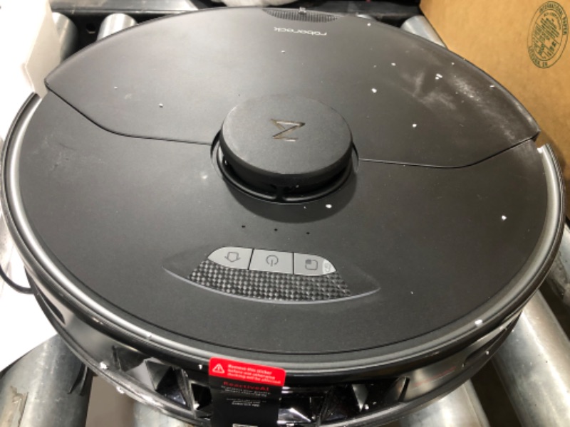 Photo 6 of Roborock S7 MaxV Ultra Robot Vacuum and Mop, Auto Mop Washing with Empty Wash Fill Dock, Self-Emptying, Self-Refilling, ReactiveAI 2.0 Obstacle Avoidance, 5100Pa Suction, App Control, Works with Alexa