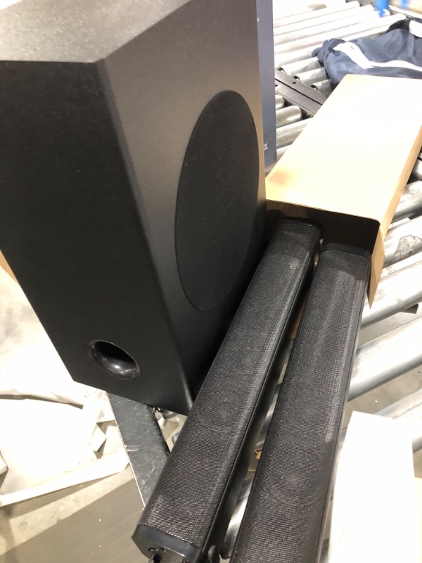 Photo 2 of GEOYEAO Sound Bars for TV with Subwoofer, 2.1ch Home Audio Soundbar & 3D & Deep Bass Subwoofer | Bluetooth & Multi-Connection | 2-in-1 Detachable Design | TV Surround Sound Speaker System