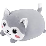 Photo 1 of Achwishap Husky Stuffed Animal Plush Pillow,Suffed Dog Plush,Body Pillow Huskies Hugging Pillow,Kawaii Plushie Puppy Stuff Anime Plush Toy Gifts for Kids Girls Boys(9.1”Gray)
