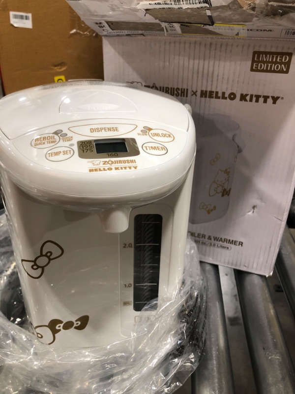 Photo 2 of Zojirushi CD-WCC30KTWA Micom Water Boiler & Warmer, Hello Kitty Collection,White,3.0-Liter