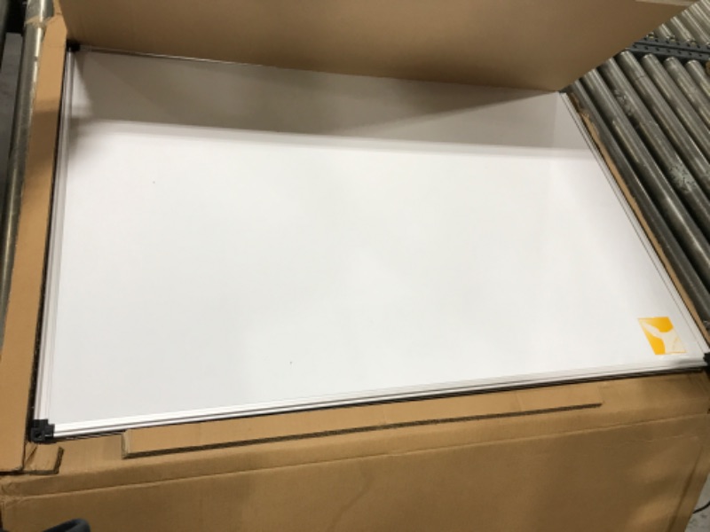 Photo 2 of XBoard Magnetic Dry Erase Board/Whiteboard, 36 X 24 Inches, Double Sided White Board,1 Dry Eraser & 3 Dry Erase Markers & 4 Push Pin Magnets 36" x 24"