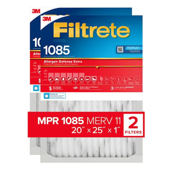 Photo 1 of 3M Filtrete 20x25x1 Air Filter PACK OF 2