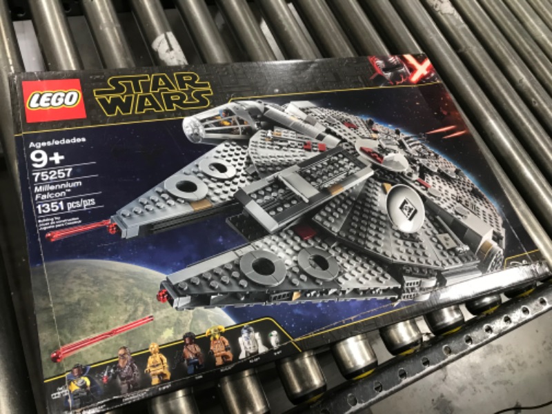 Photo 2 of LEGO Star Wars Millennium Falcon 75257 Starship Construction Set, with Finn, Chewbacca, Lando Calrissian, Boolio, C-3PO, R2-D2 and D-O, The Rise of Skywalker Collection Standard Packaging