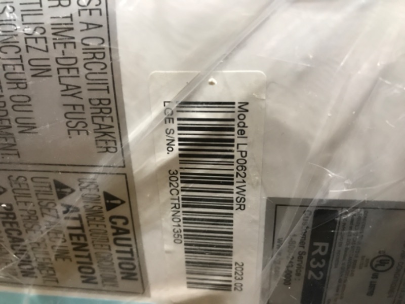 Photo 4 of  LG 6,000 BTU (DOE) / 8,000 BTU (ASHRAE) Portable Air Conditioner, Cools 250 Sq.Ft. (10' x 25' room size), Quiet Operation, LCD Remote, Window Installation Kit Included, 115V 