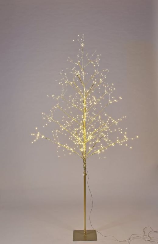Photo 1 of 5' Gold Branch Tree Warm White LEDs