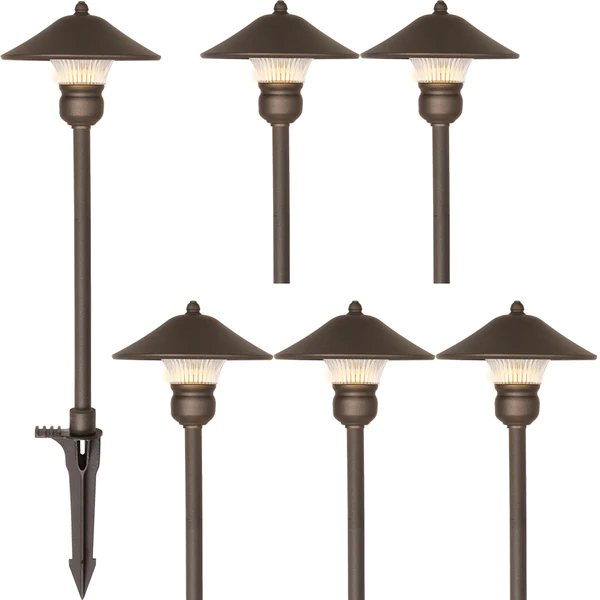 Photo 1 of 3W 150LM Outdoor LED Landscape Path Light, Die-cast Aluminum Construction (6-PACK)