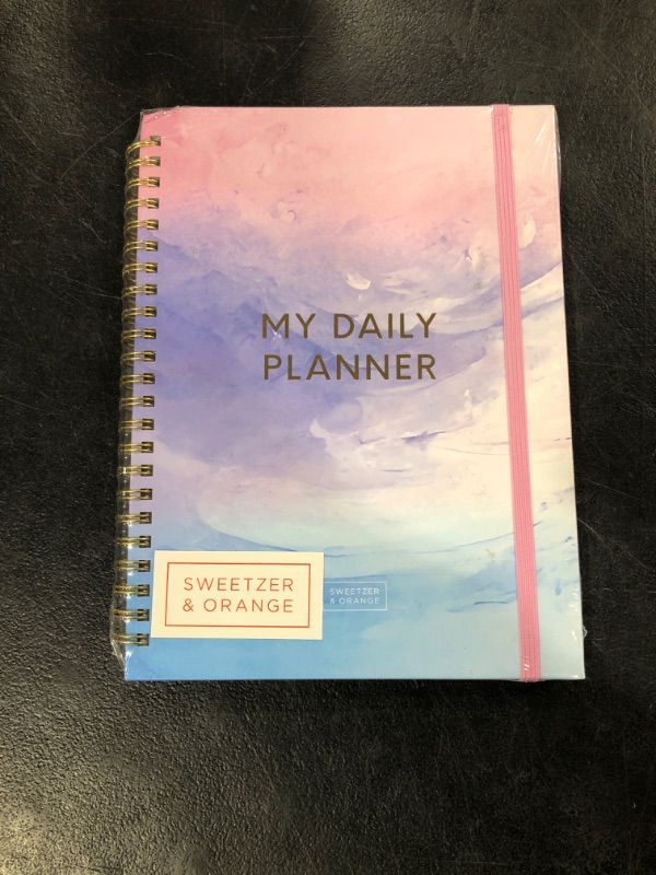 Photo 2 of Sweetzer & Orange Undated Planner with Meal, Habit and Routine Tracker, Daily To Do List - Daily Planner Goal Agenda Notebook Organizer for 2023, Students, College, Work, ADHD, Fitness, Productivity Lavender