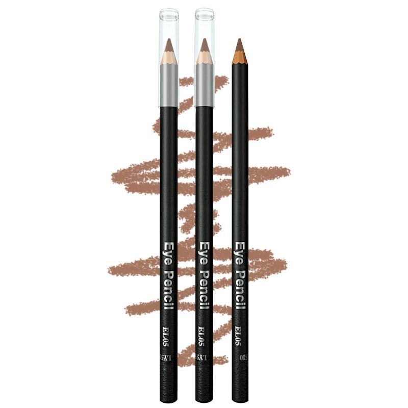 Photo 1 of 3 Classic Eyebrow Pencils,Long Lasting, Waterproof, Flexible Wooden Stick Eyebrow Pencil,[3-in-1]Eyebrow Pencil *3;Light Brown #-0826005