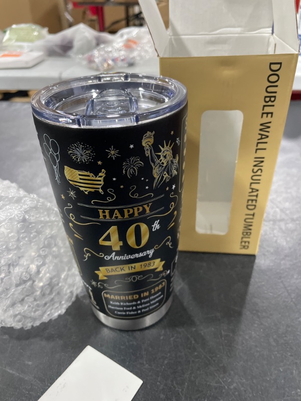 Photo 1 of 40th anniversary insulated tumbler 