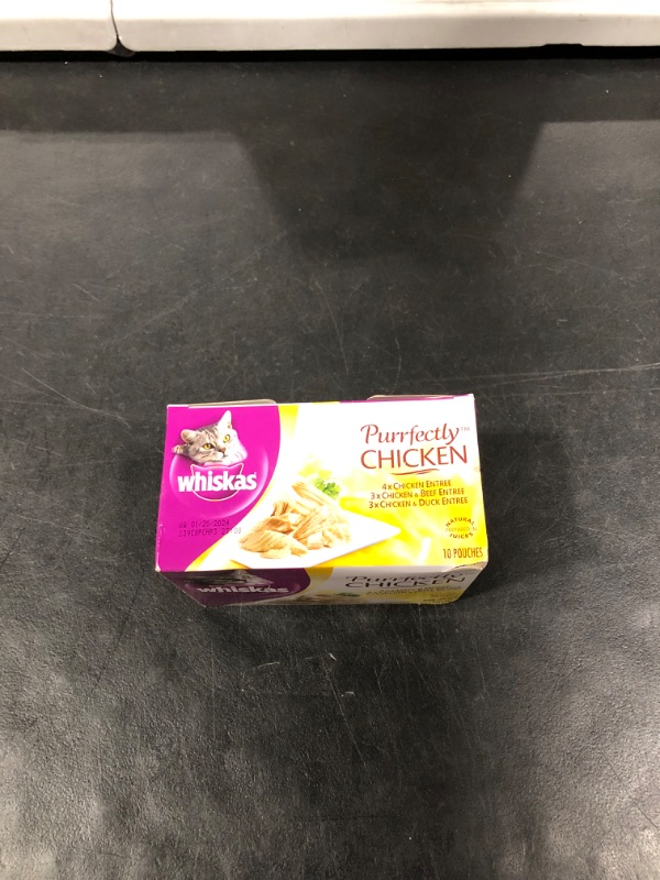 Whiskas Purrfectly Chicken Variety Pack (4Chicken, 3Chicken & Beef, 3