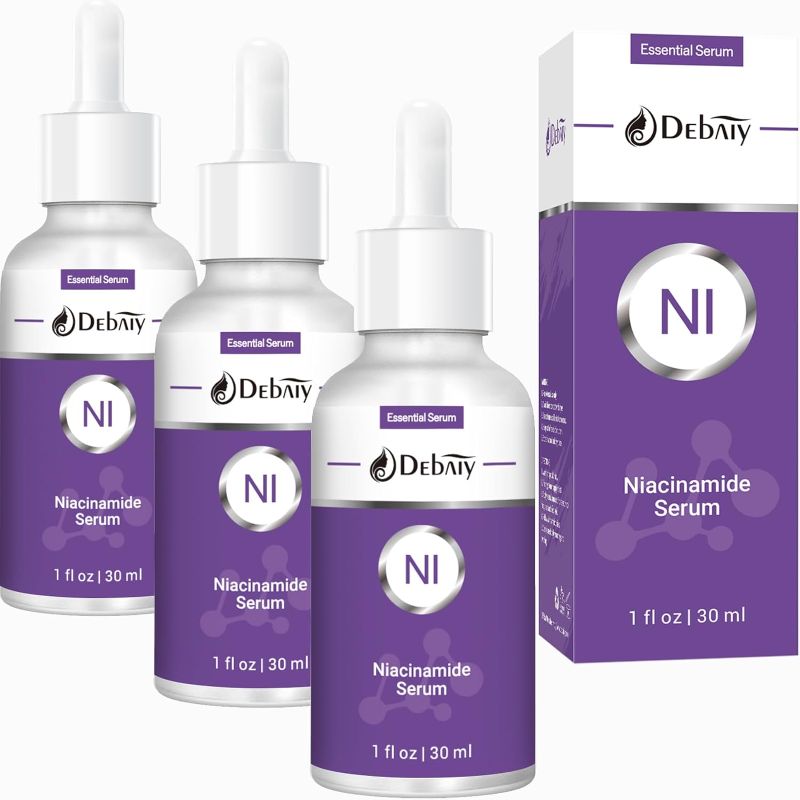 Photo 1 of 3 Pack Niacinamide Serum with Snail Secretion Filtrate for Face Moisturizing Inhibits Melanin & Restore Skin Natural, Anti-Aging and Shrinks Pores (1Fl.Oz / 30ml)