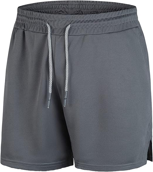 Photo 1 of FLYFIREFLY Mens Workout Running Shorts Lightweight Breathable Gym Athletic 5 inch Inseam Shorts Men L