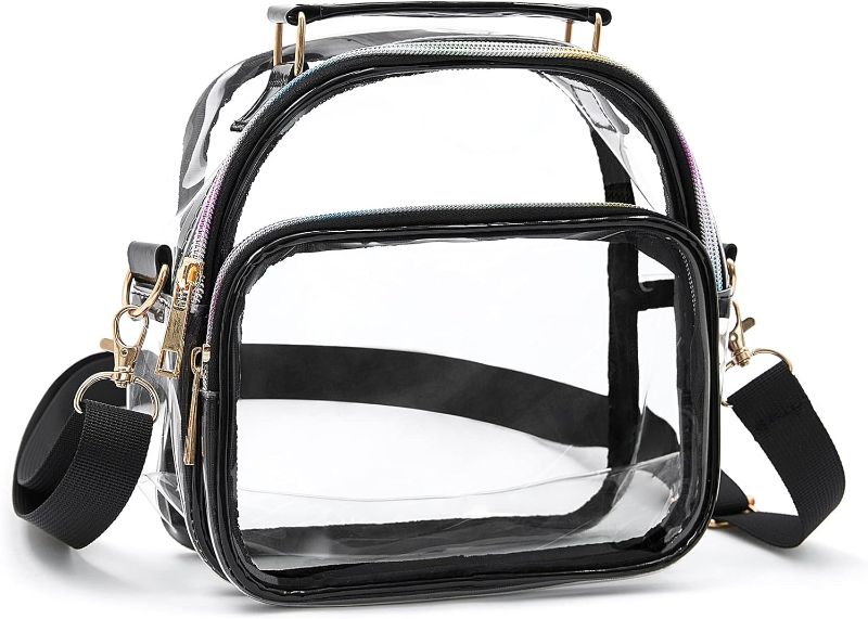 Photo 1 of  Clear Purse,Small Clear Crossbody Bag Stadium Approved for Women Bags Purses Concert Tote