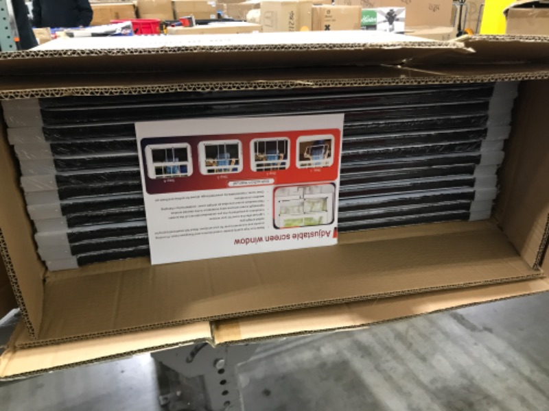 Photo 1 of Treela Expandable Adjustable Window Screen (20" H x 28"-54" W) Large Horizontal Window Screen, Sliding Mosquito Screen Insert, Retractable Replacement Mesh Screen for House Home Window (12 Pack)