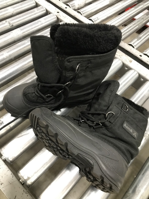 Photo 1 of Kamik COMFORTER Black Fur Waterproof Snow Boots Womens Size 8