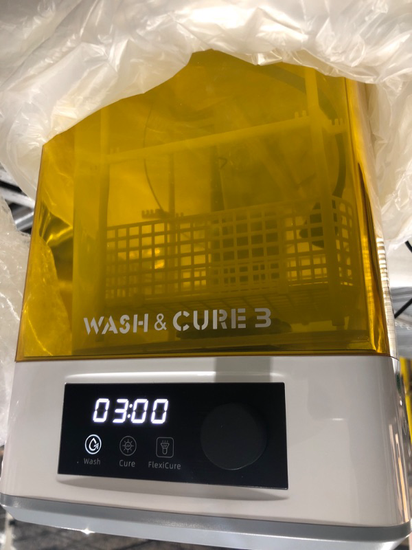 Photo 2 of ANYCUBIC Wash and Cure Machine 2.0, 2 in 1 UV Washing and Curing Station for ANYCUBIC Photon Mars LCD/DLP/SLA 3D Printer Models, with Rotary Curing Turntable and Washing Bucket S-WACH CURE 2.0