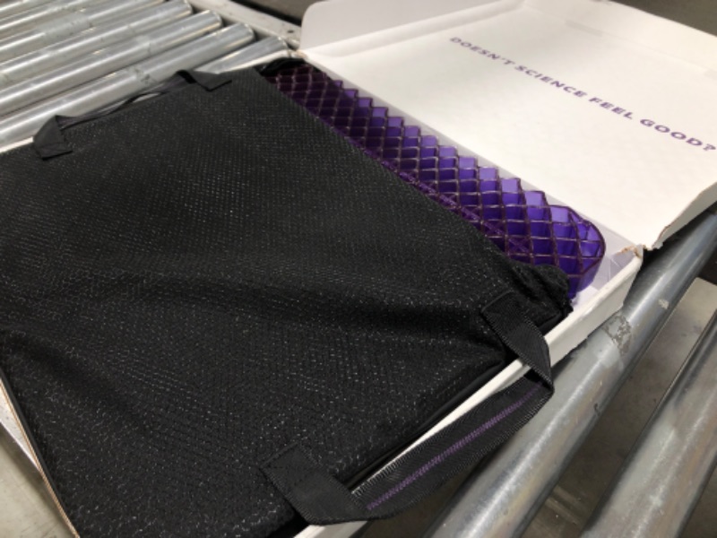 Photo 2 of Purple Royal Seat Cushion - Seat Cushion for The Car Or Office Chair - Temperature Neutral Grid