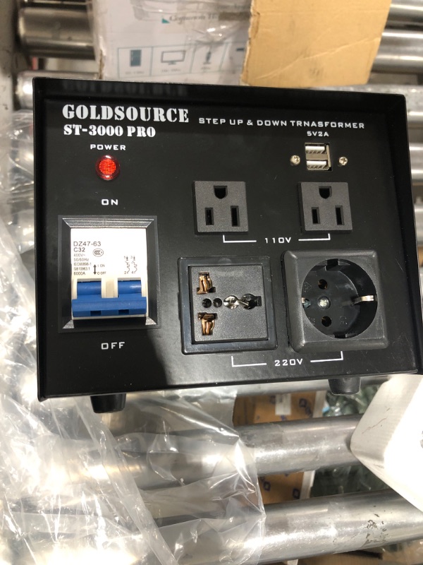 Photo 3 of 3000W ST-Pro Auto Step Up & Step Down Voltage Transformer Converter, Heavy-Duty AC 110/220V Converter with US Standard, Universal, Schuko AC Outlets & DC 5V USB Port by Goldsourc